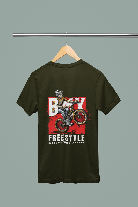 Free Style Classic Crew T-Shirt Olive Green