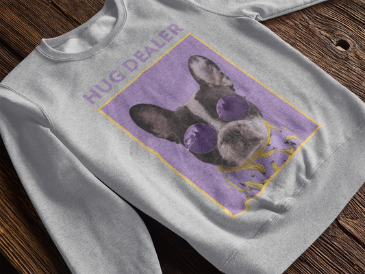 Hug Dealer Sweatshirt Grey Melange