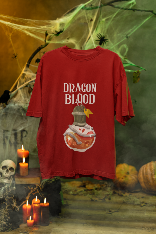 Dragon Blood Oversized Classic T-Shirt Red