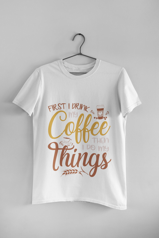 Coffee Classic Crew T-Shirt White