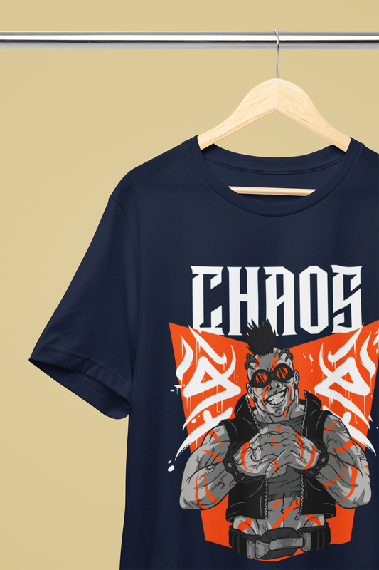 Chaos Classic Crew T-Shirt Navy Blue