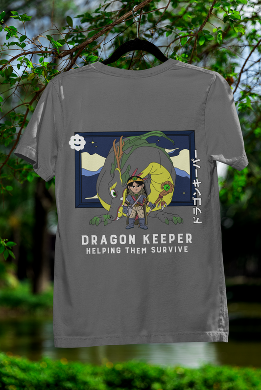 Dragon keeper Crew T-Shirt Charcoal Melange