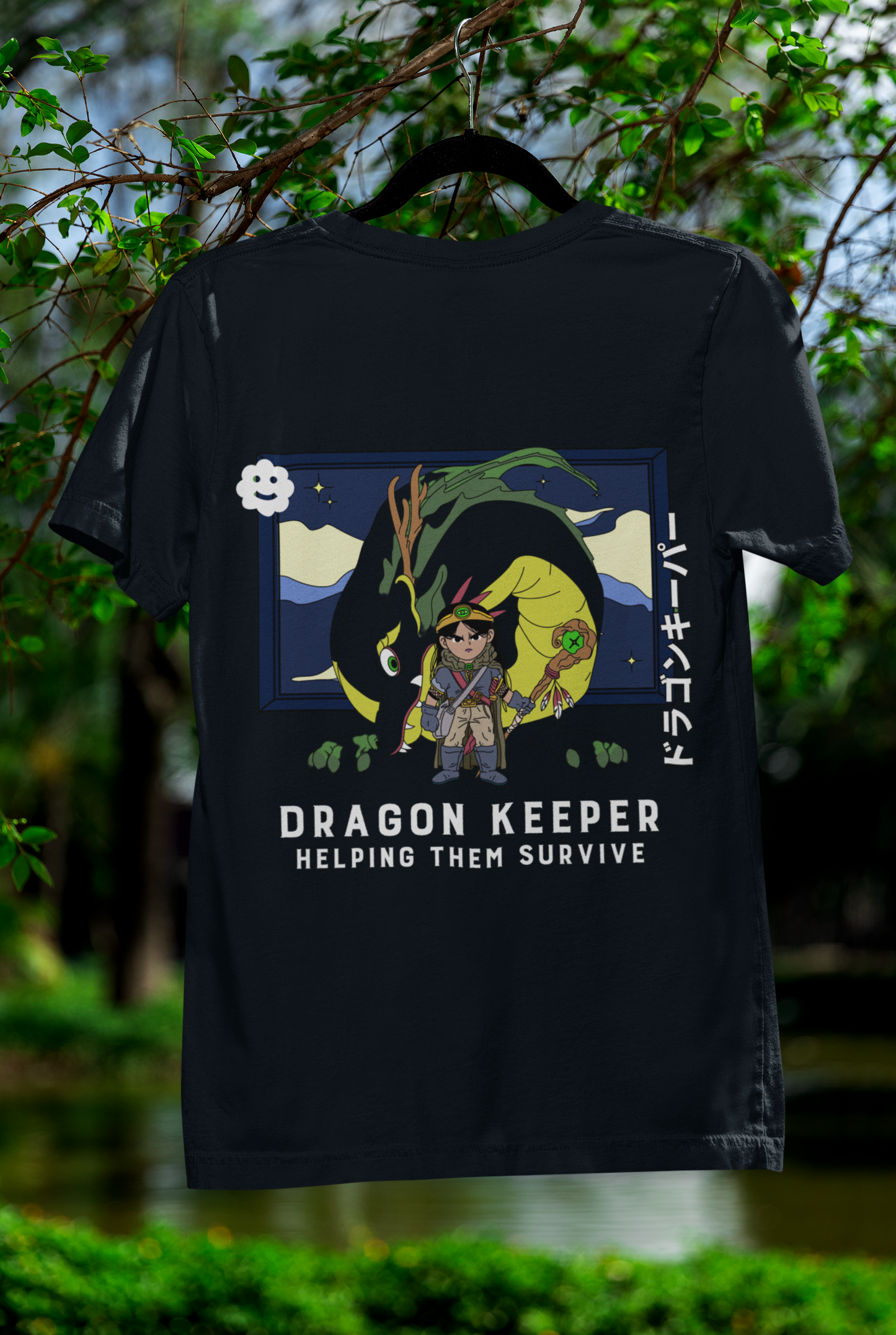 Dragon keeper Crew T-Shirt Navy Blue