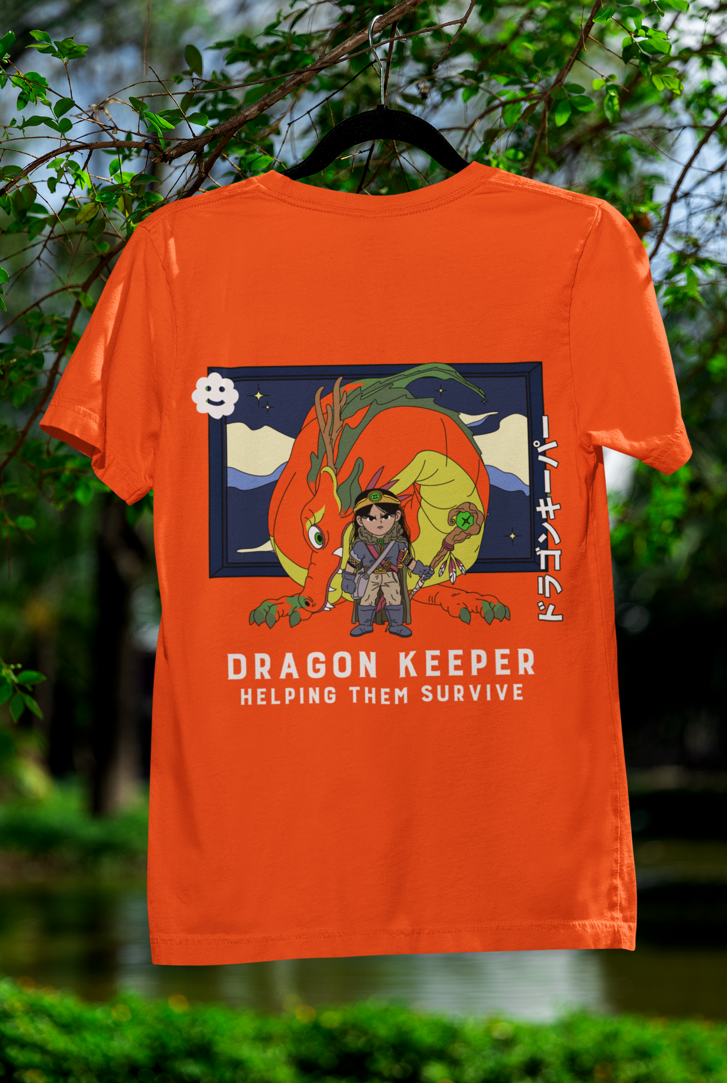 Dragon keeper Crew T-Shirt Orange
