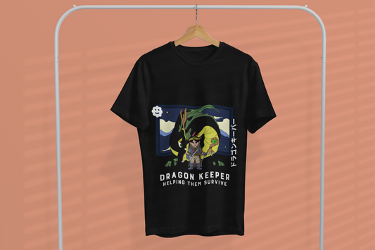 Dragon Keeper Oversized Classic T-Shirt Black