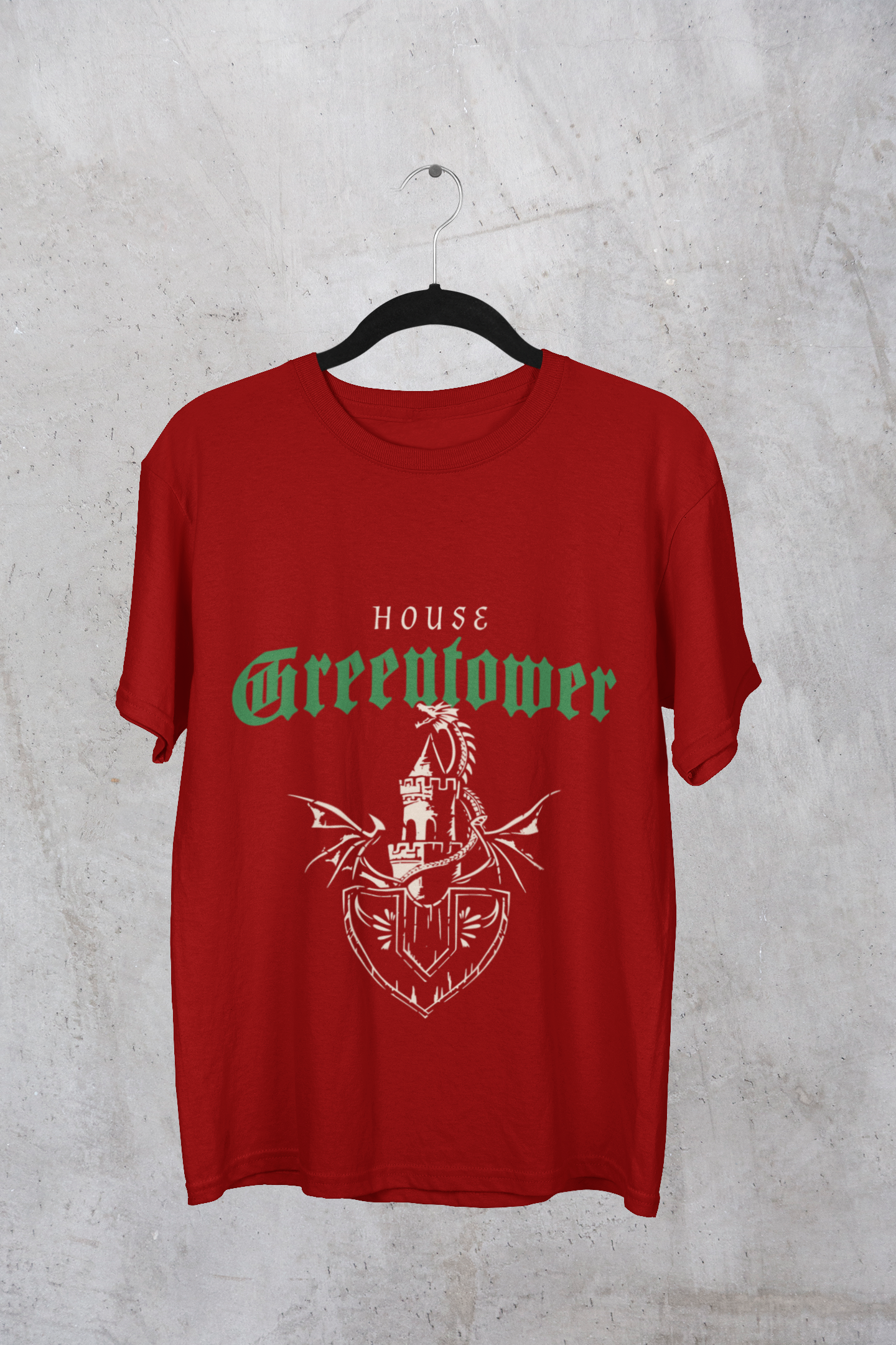 Greentower Oversized Classic T-Shirt Red