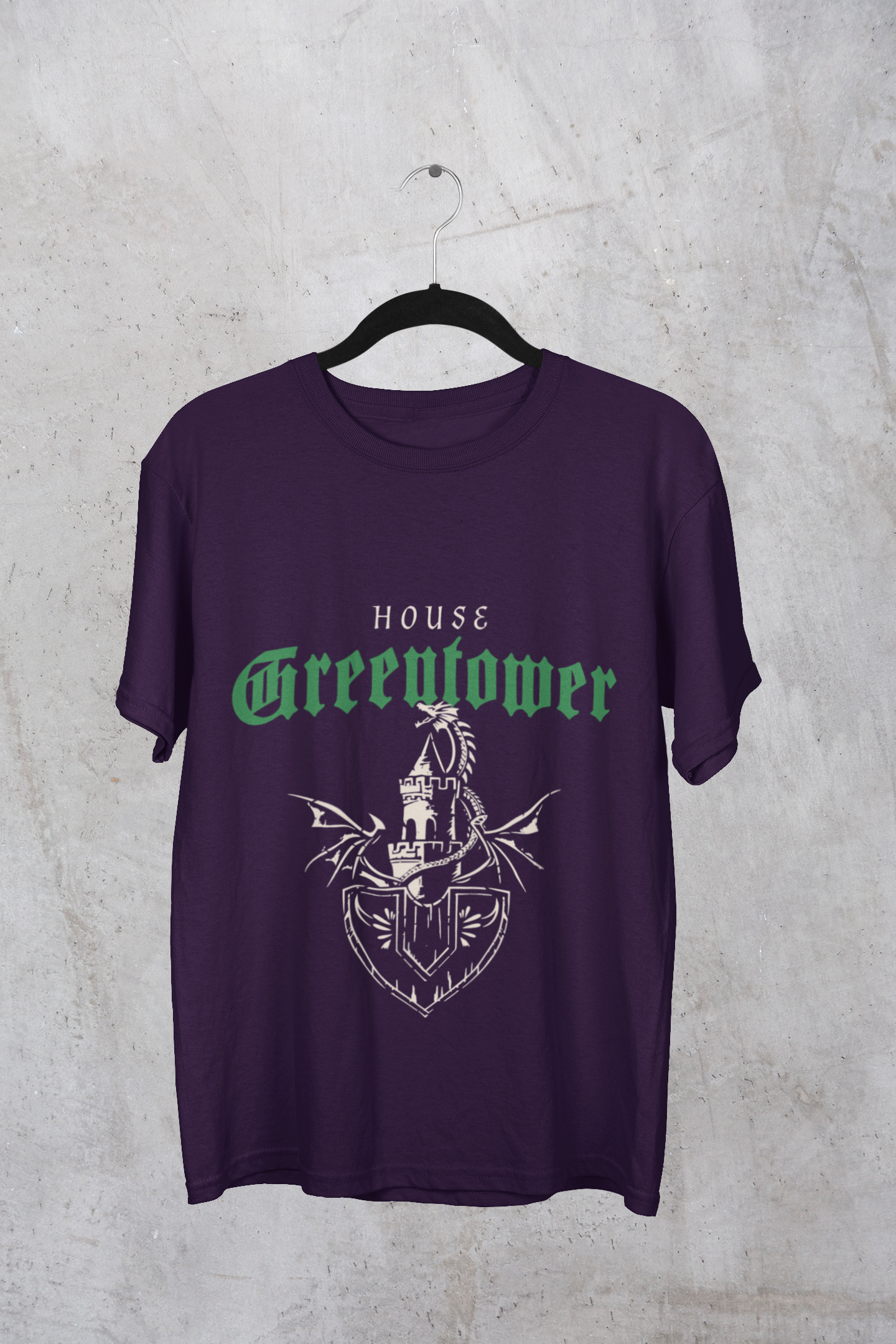 Greentower Oversized Classic T-Shirt Purple