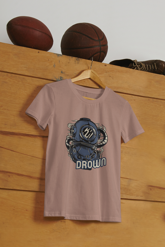 Drown Classic Crew T-Shirt Mushroom