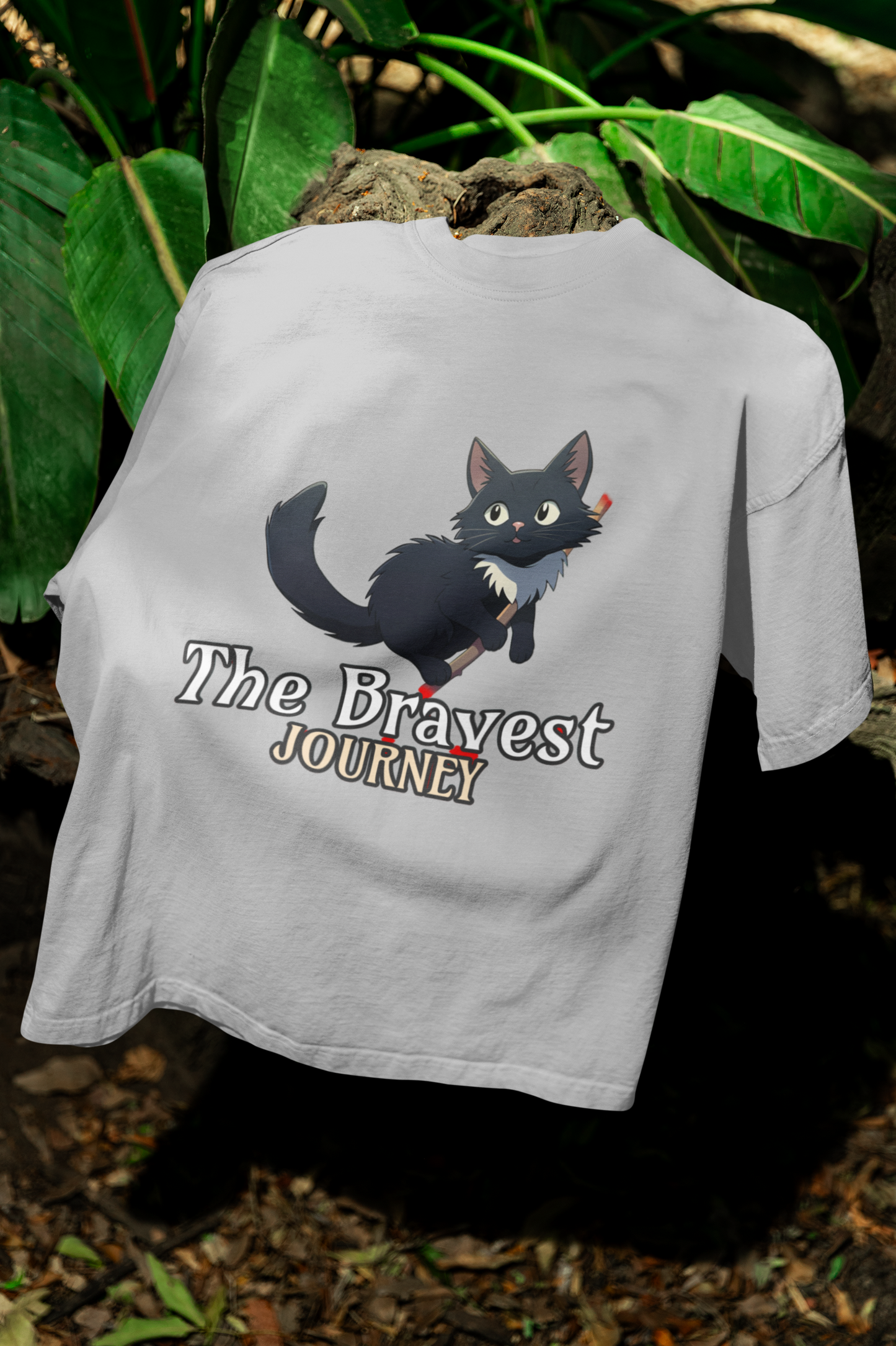 Bravest Oversized Classic T-Shirt Grey Melange