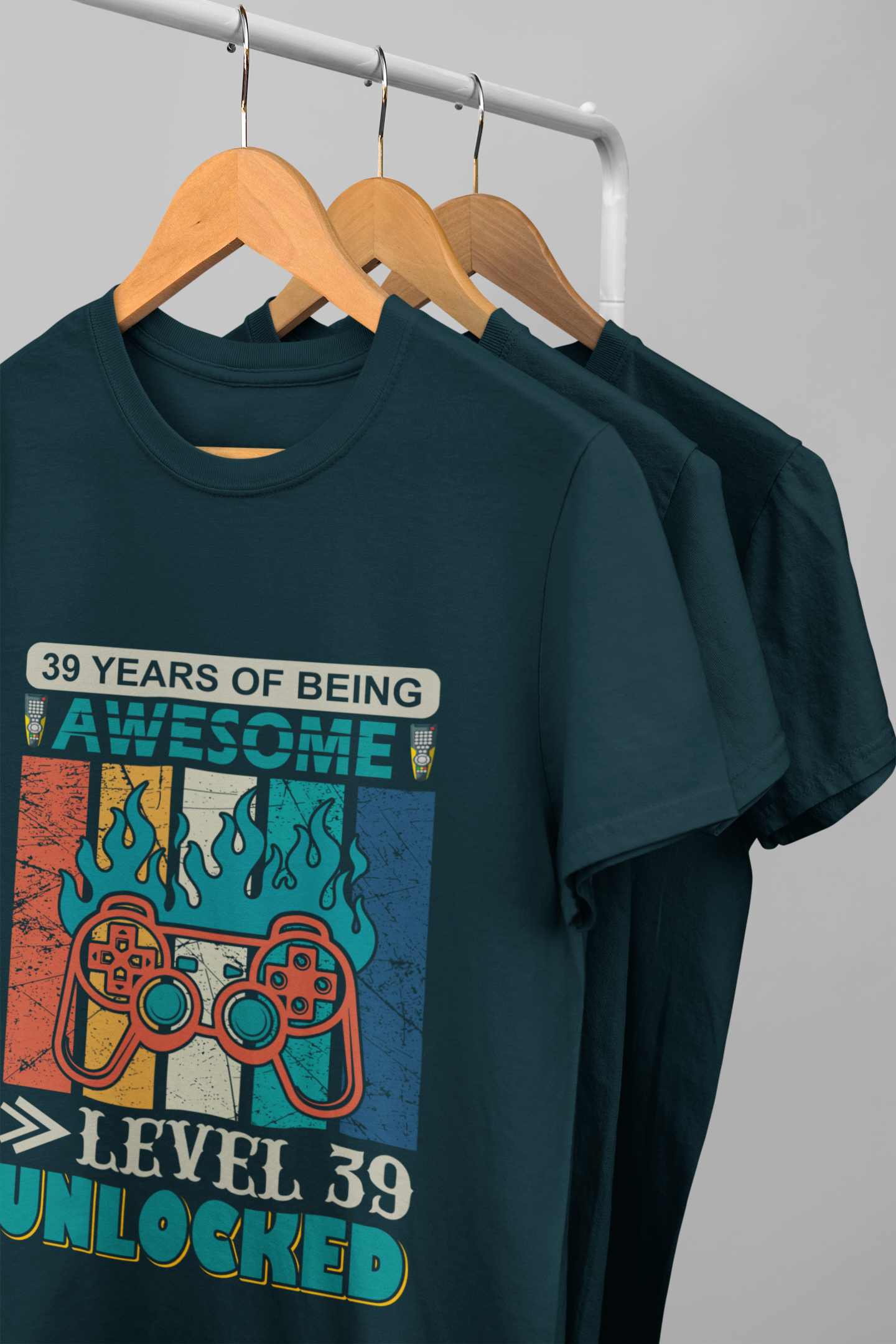 Level 39 Classic Crew T-Shirt Petrol Blue