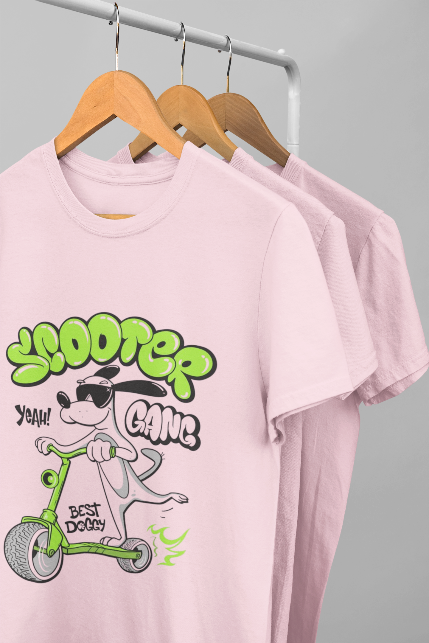 Scooter Classic Crew T-Shirt Light Baby Pink