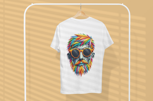 Men with Color Stretch T-shirt White