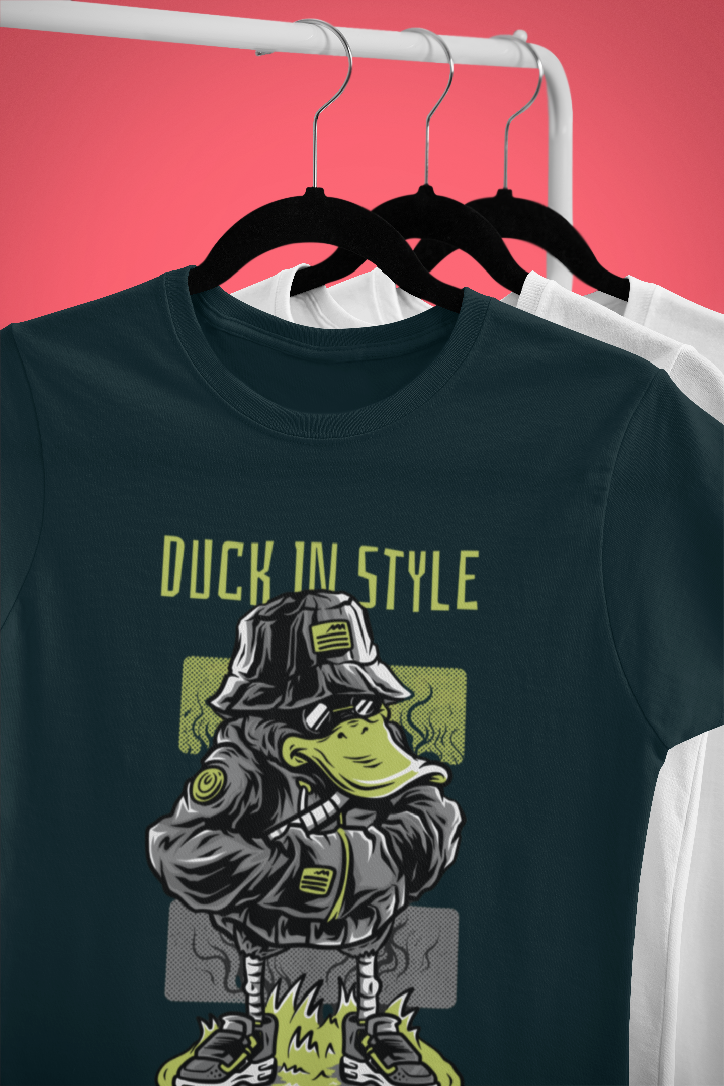 Duch in Style Classic Crew T-Shirt Petrol Blue
