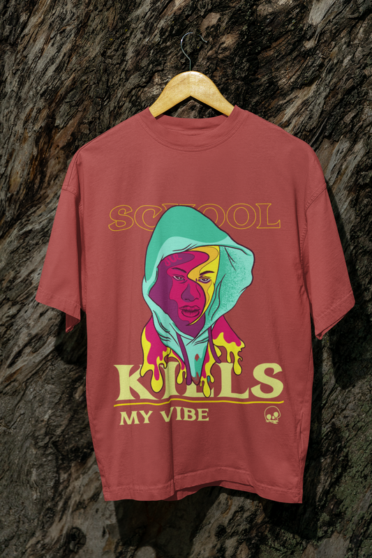 Dope 90's Oversized Classic T-Shirt Coral