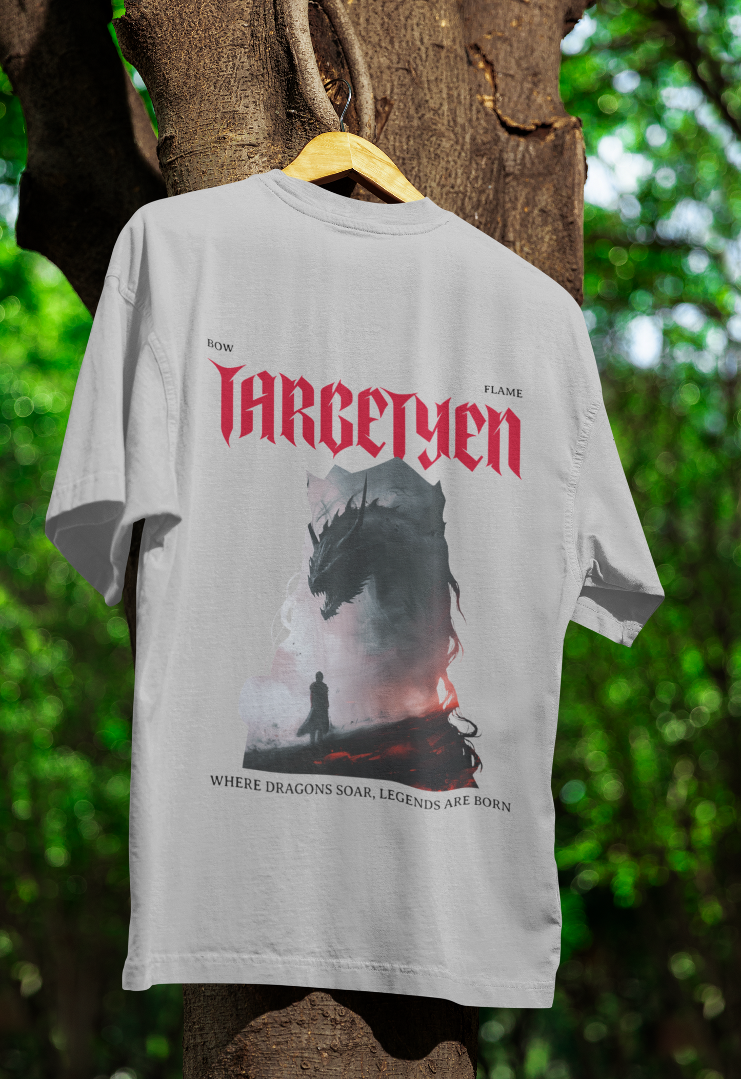 TARGETYEN Oversized Classic T-Shirt Grey Melange