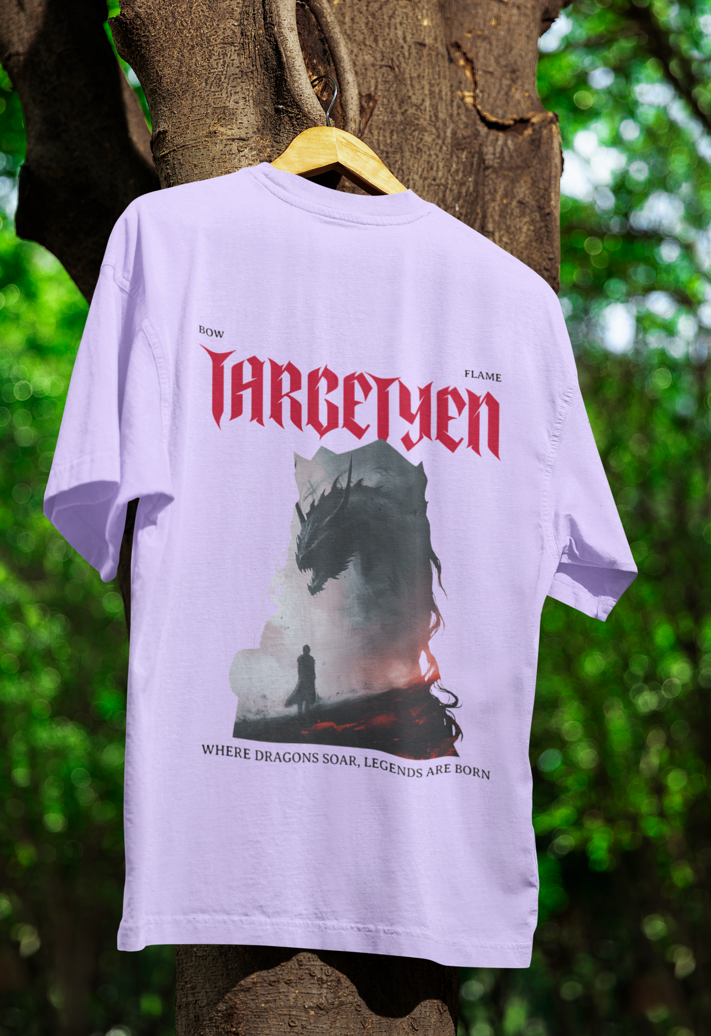 TARGETYEN Oversized Classic T-Shirt Lavender