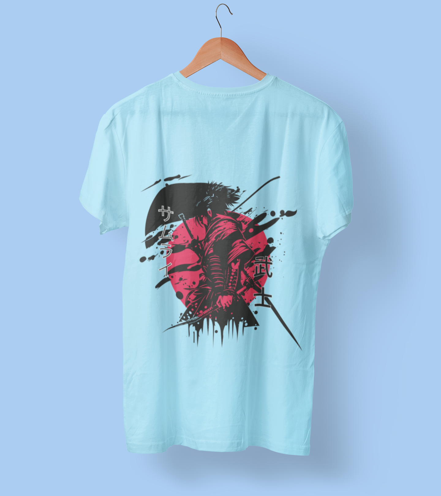 Samuria Stretch T-shirt Baby Blue