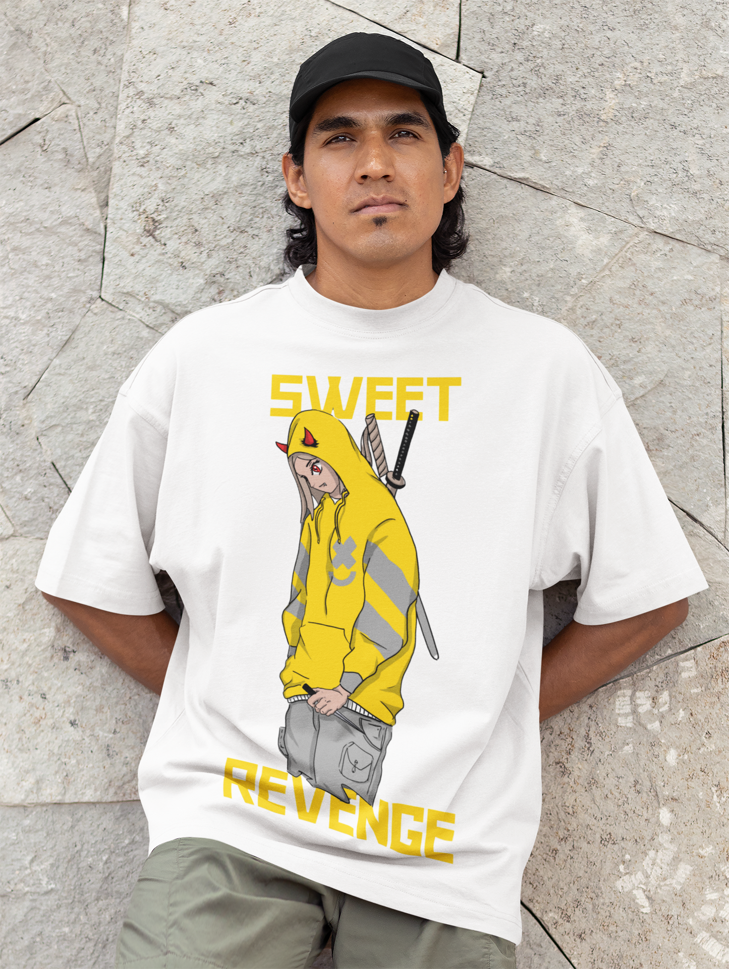 Revenge Oversized Tee White