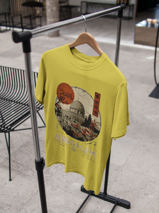 Jerusalem Classic Crew T-Shirt Mustard Yellow