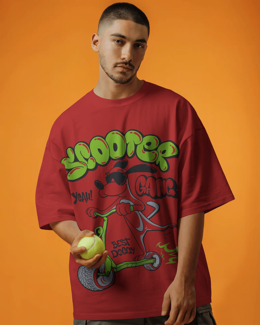 BASIC Oversized Classic T-Shirt Coral