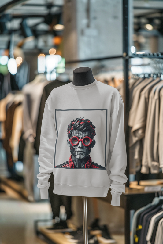 ROBO MEN Sweatshirt Grey Melange
