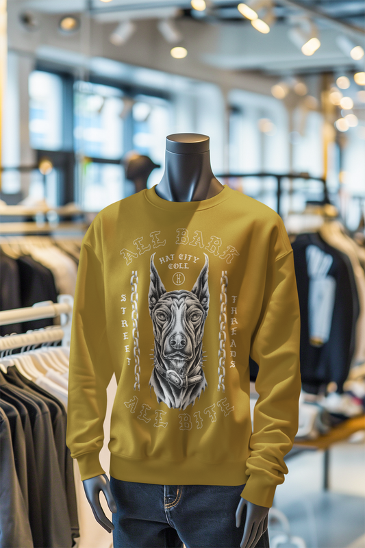 all BARK Sweatshirt Mustard Yellow