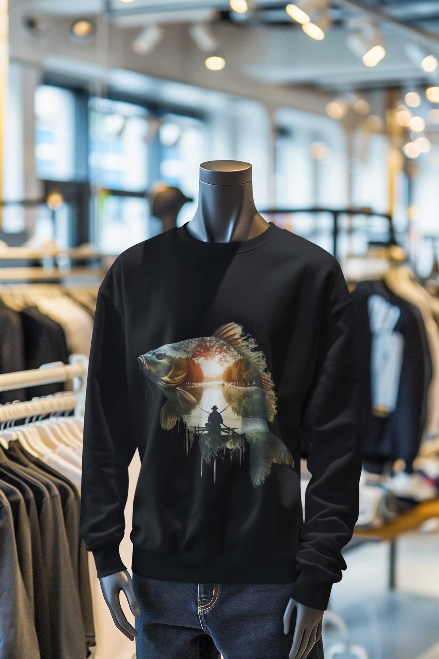 FISHING Sweatshirt Black