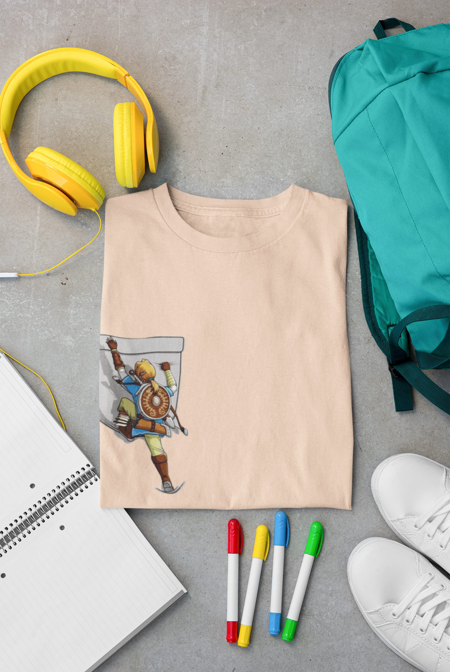 Pocket Classic Crew T-Shirt Peach
