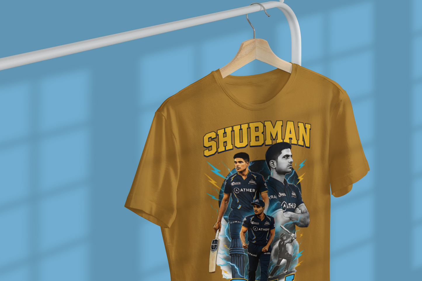 Shubman Classic Crew T-Shirt Mustard Yellow