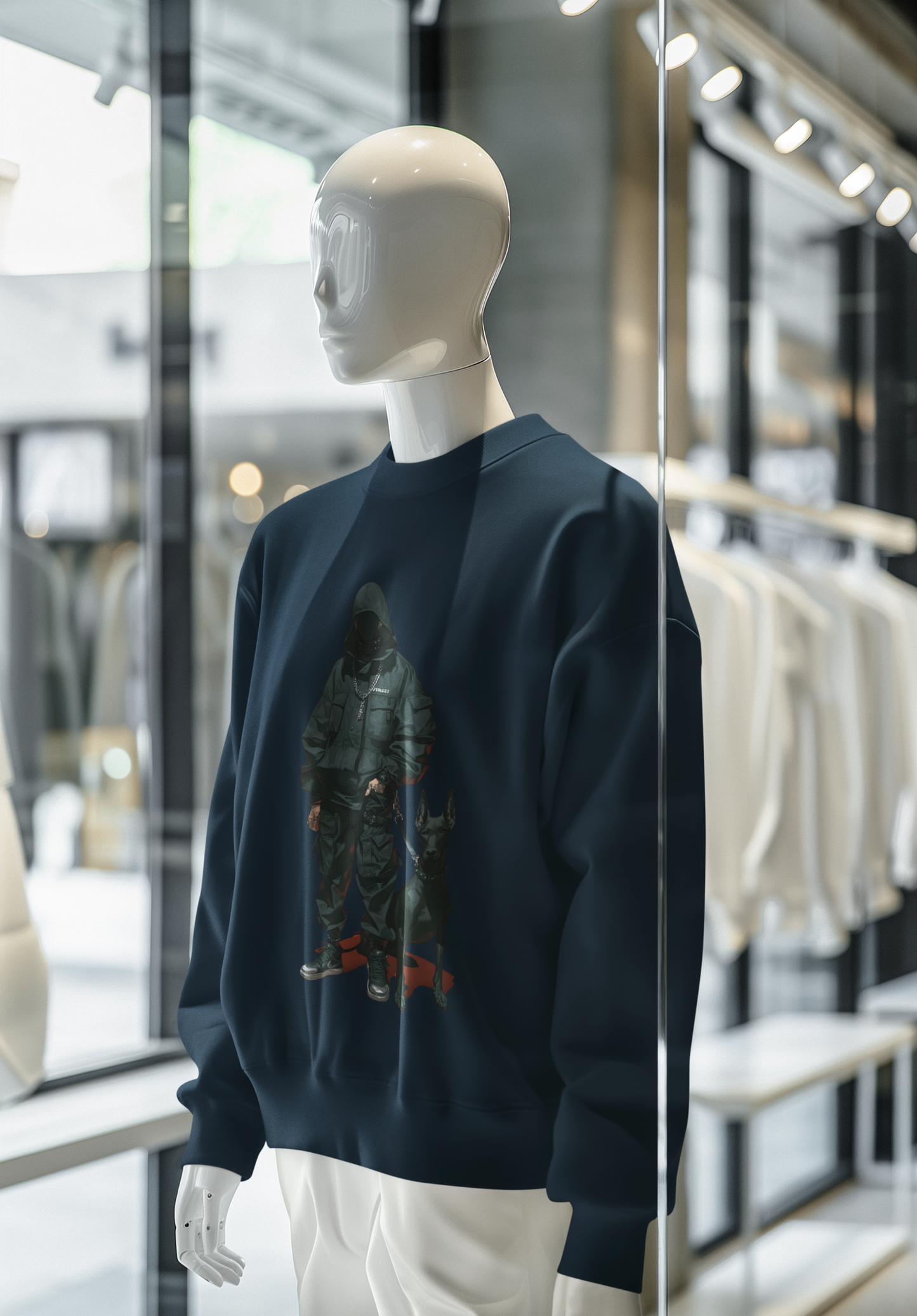 GANGMEN Sweatshirt Navy Blue