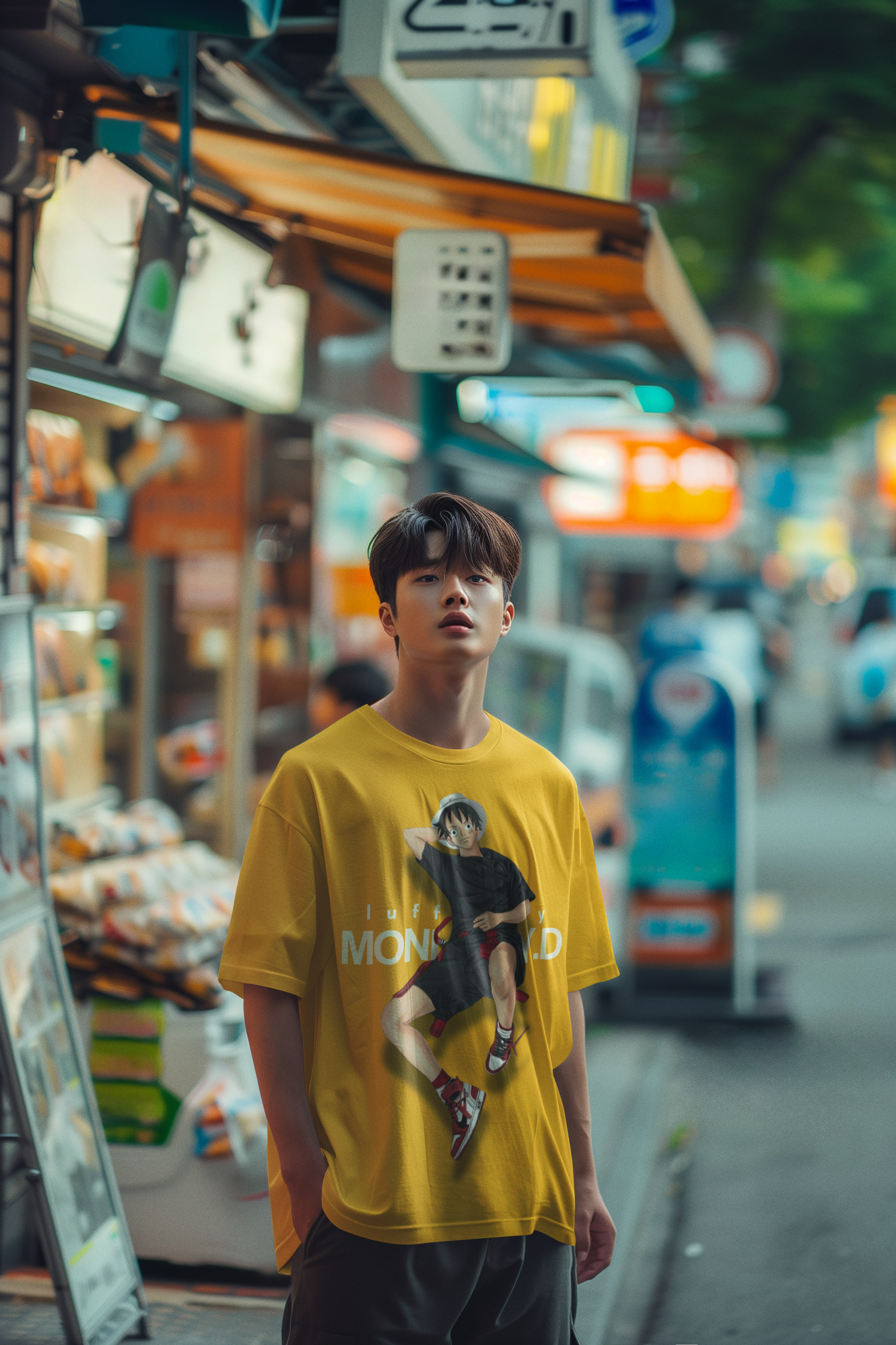 Luffy Classic T-Shirt Mustard Yellow