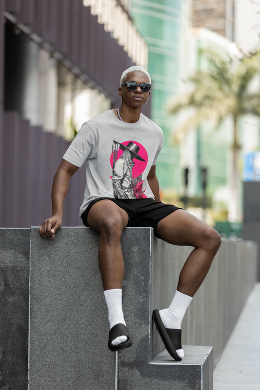 Spy Oversized Classic T-Shirt Grey Melange