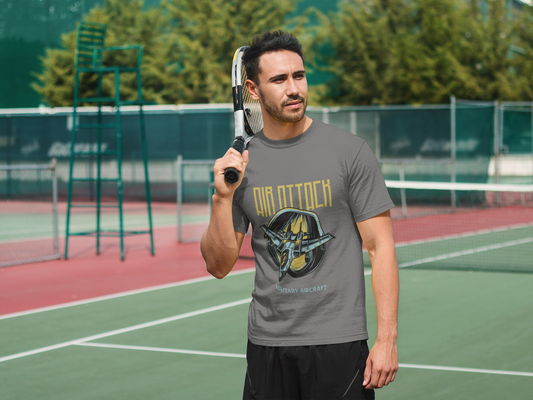 Air Attack Classic Crew T-Shirt Charcoal Melange