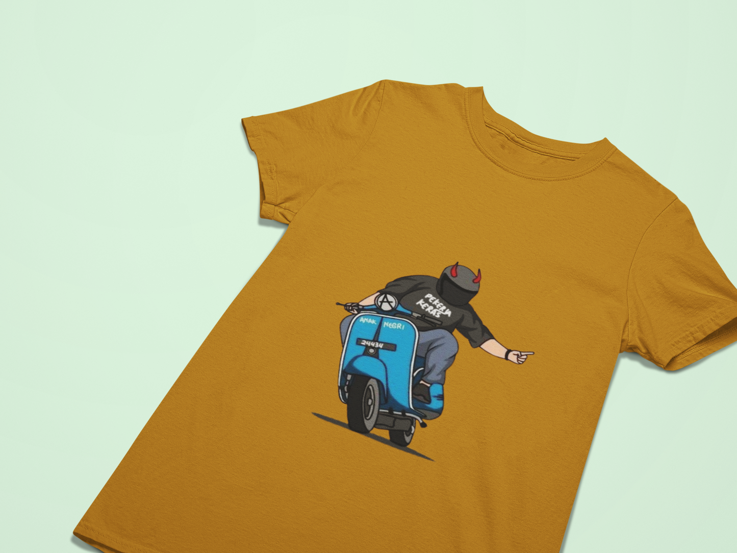 Scooter Classic Crew T-Shirt Mustard Yellow