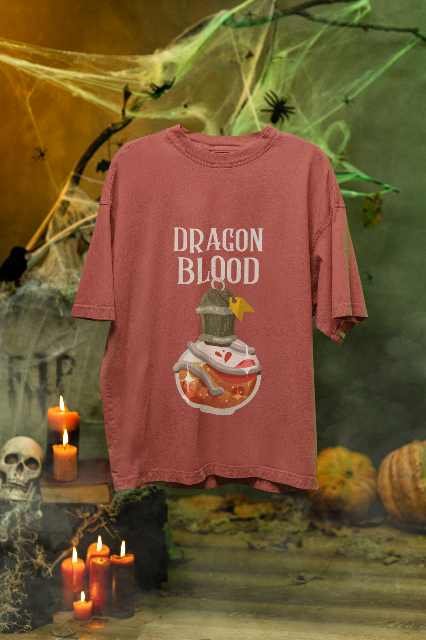 Dragon Blood Oversized Classic T-Shirt Coral