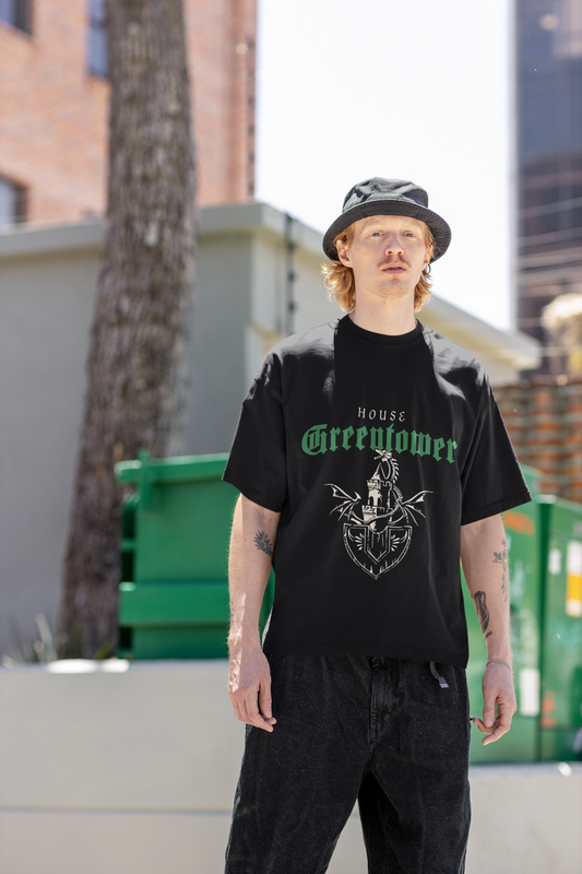Greentower Oversized Classic T-Shirt Black