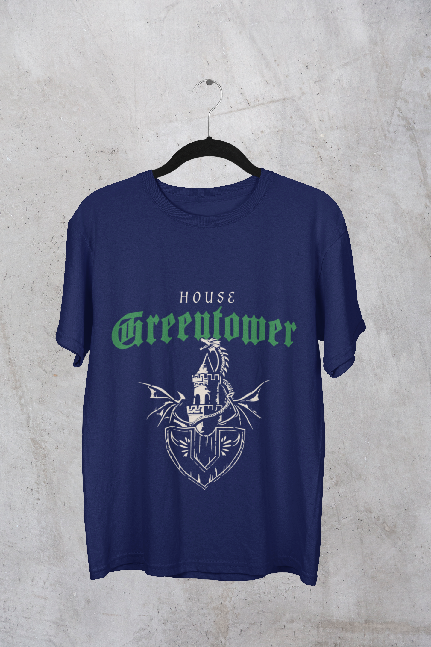 Greentower Oversized Classic T-Shirt Royal Blue