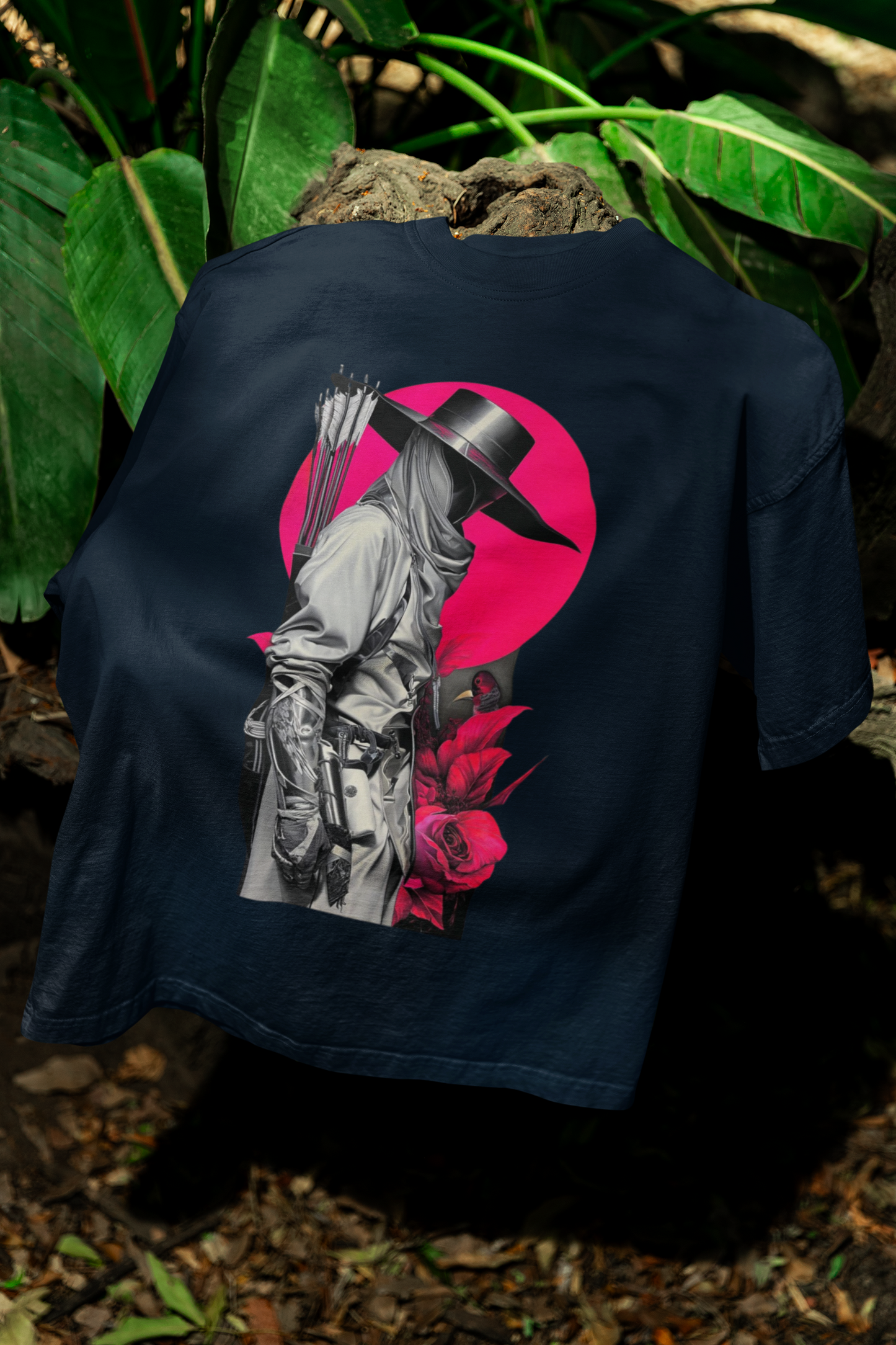 Spy Oversized Classic T-Shirt Navy Blue