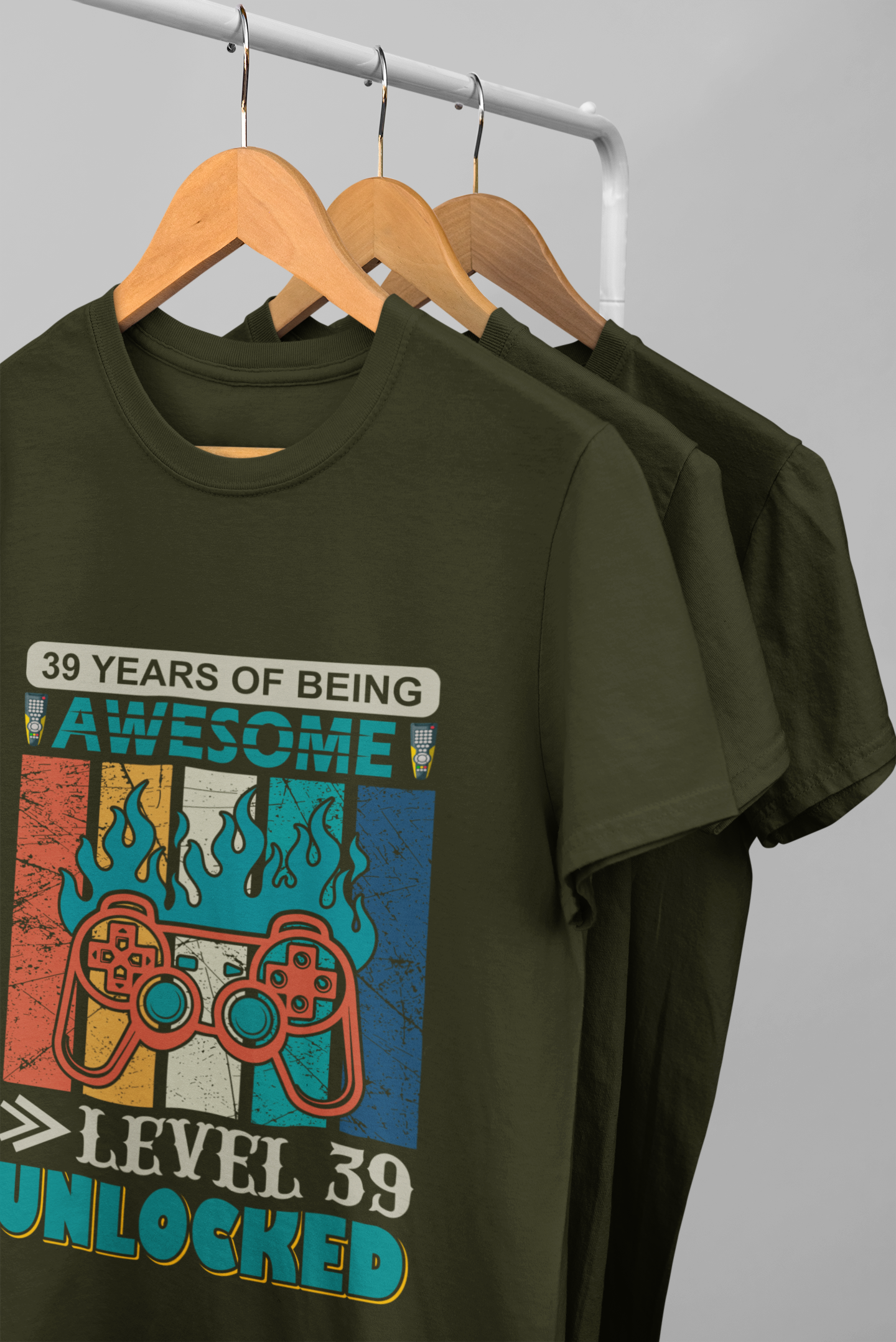 Level 39 Classic Crew T-Shirt Olive Green