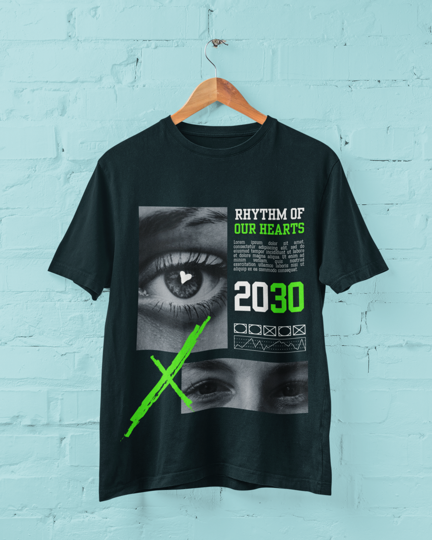 2030 Stretch T-shirt Navy Blue