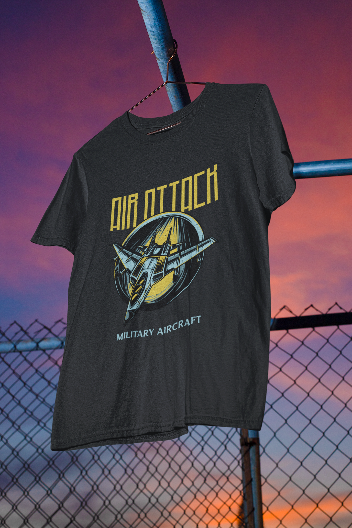 Air Attack Classic Crew T-Shirt Steel Grey