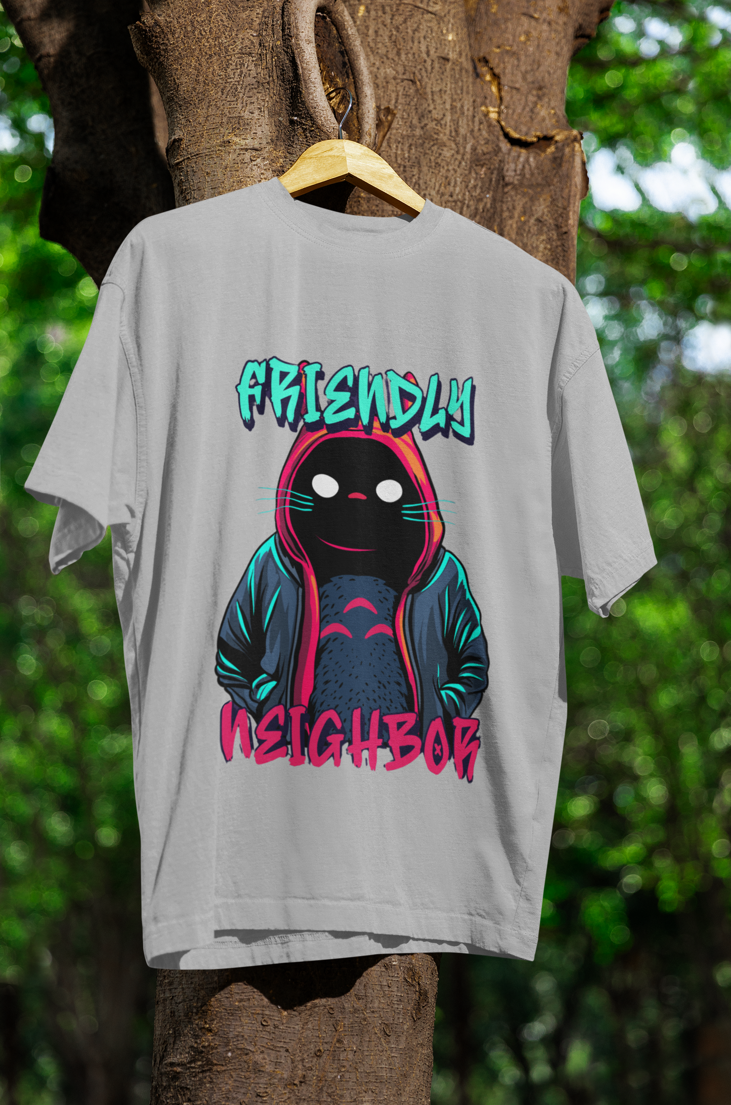 Friengly Oversized Classic T-Shirt Grey Melange