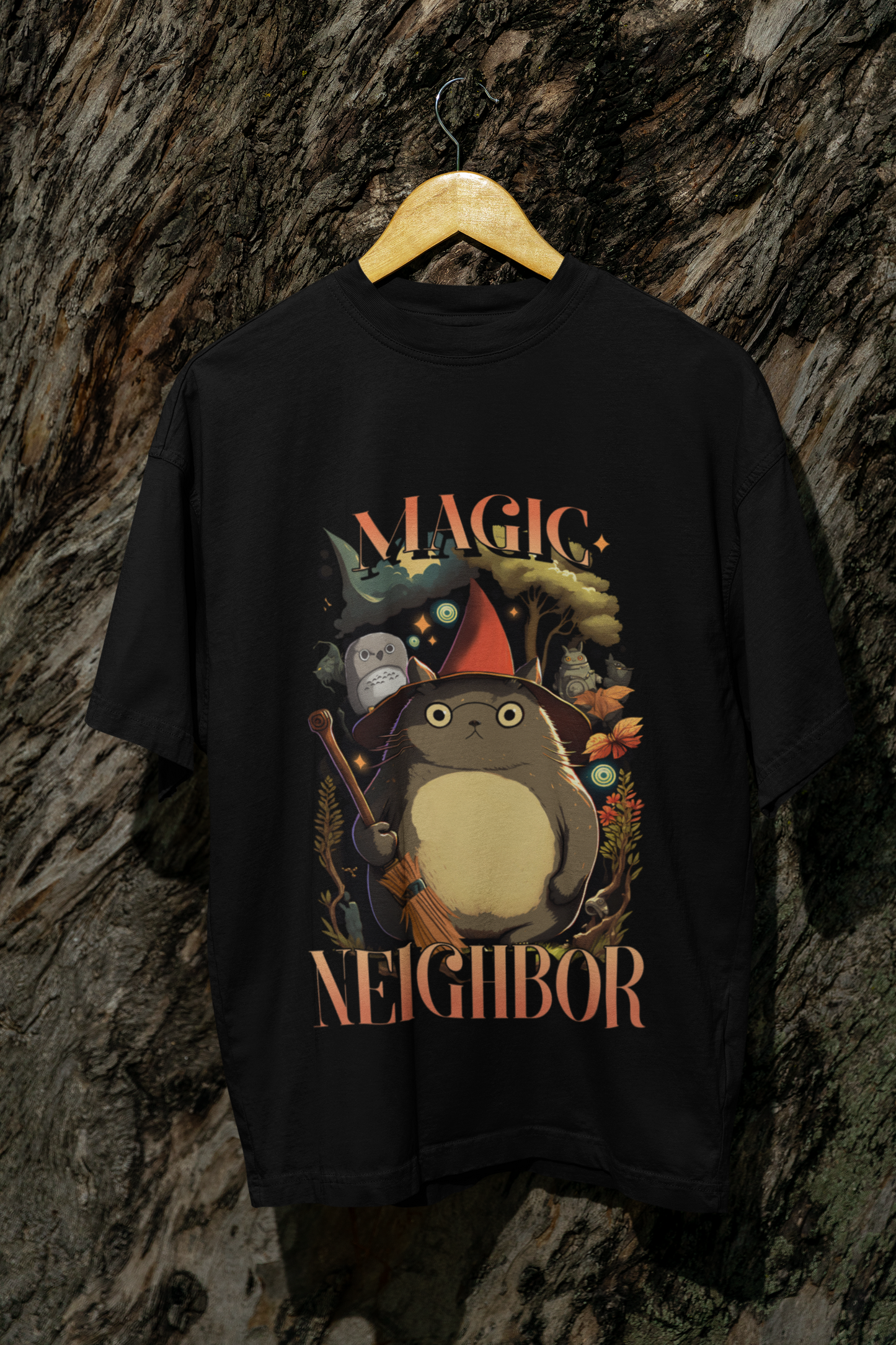 Magic Oversized Classic T-Shirt Black