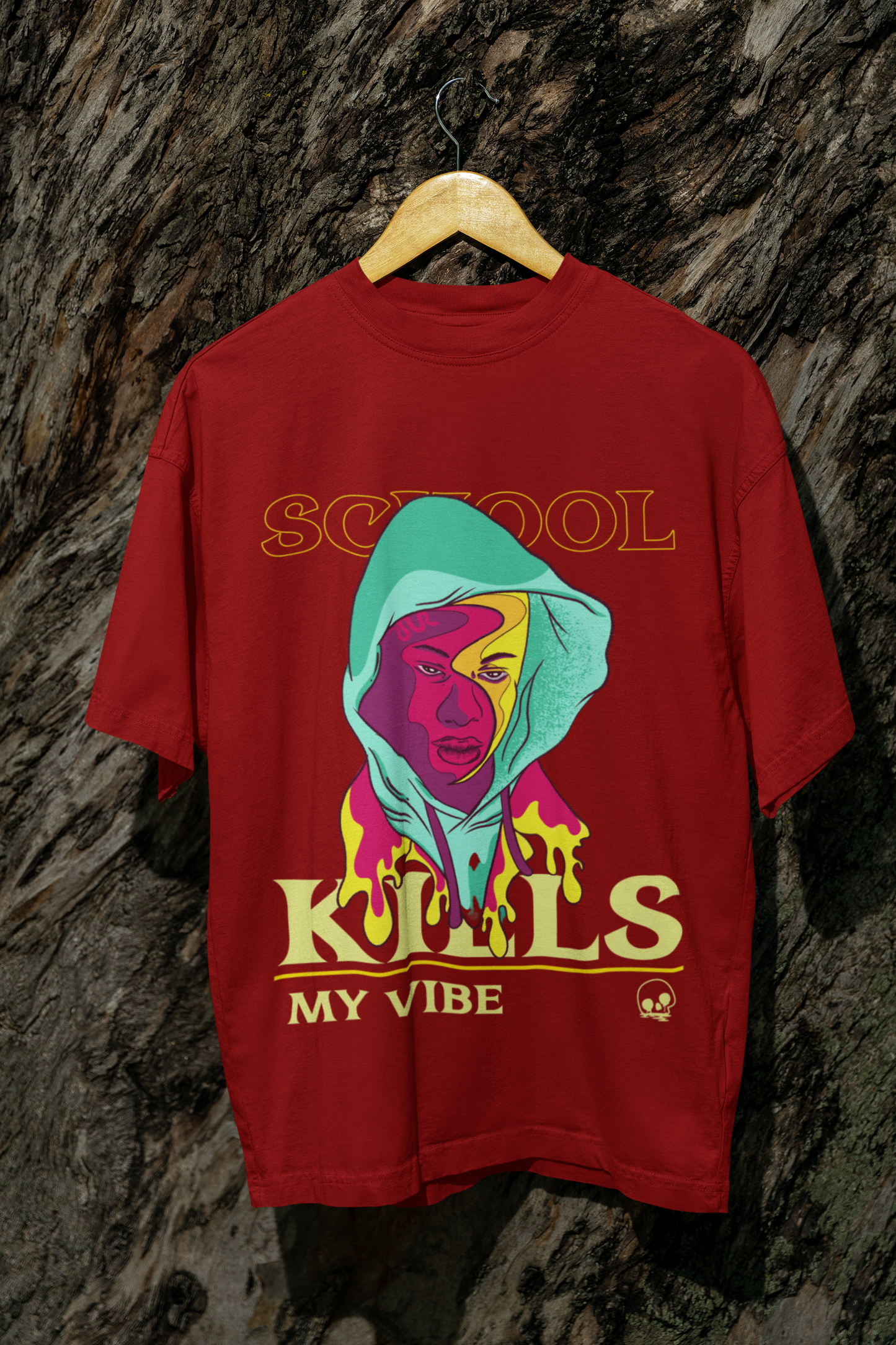 Dope 90's Oversized Classic T-Shirt Red