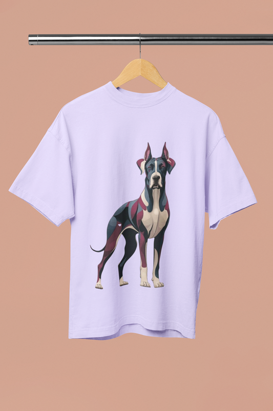 Dog Oversized Tee Lavender