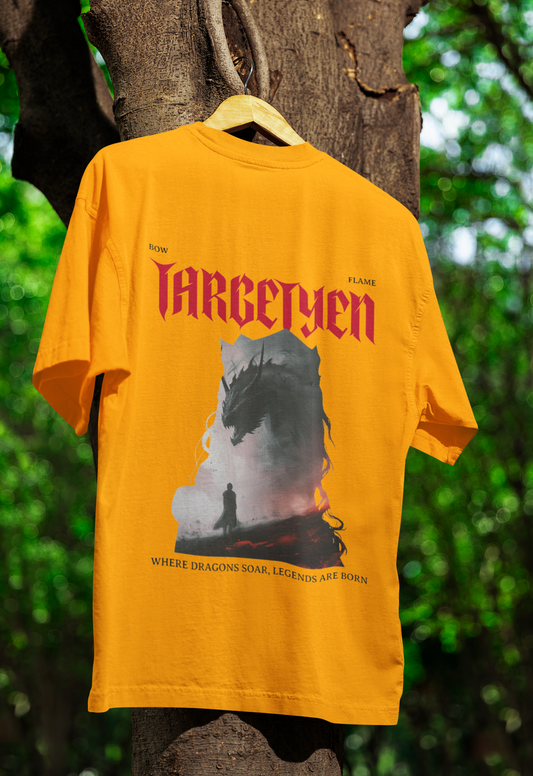 TARGETYEN Oversized Classic T-Shirt Golden Yellow