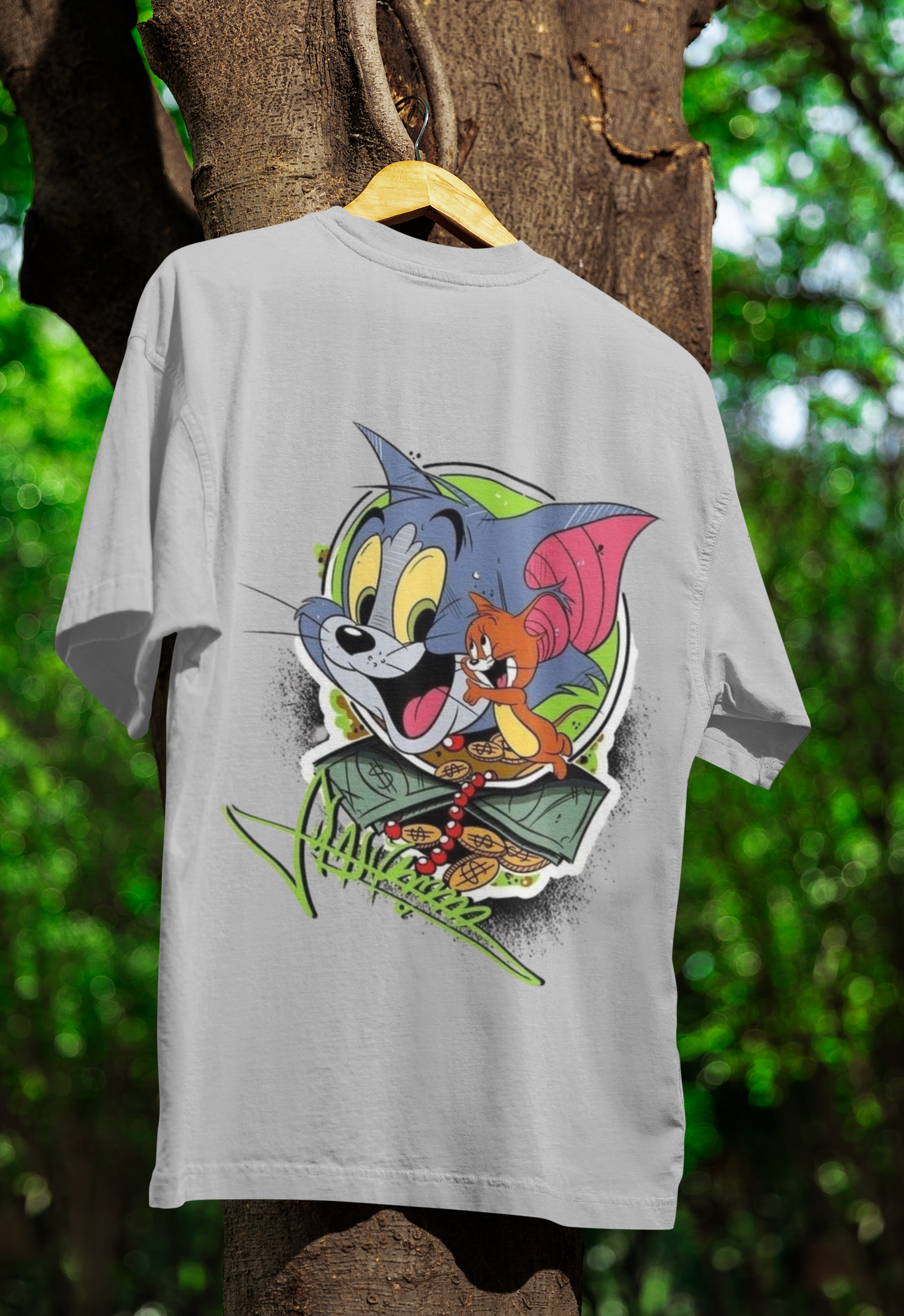 Tom Oversized Classic T-Shirt Grey Melange