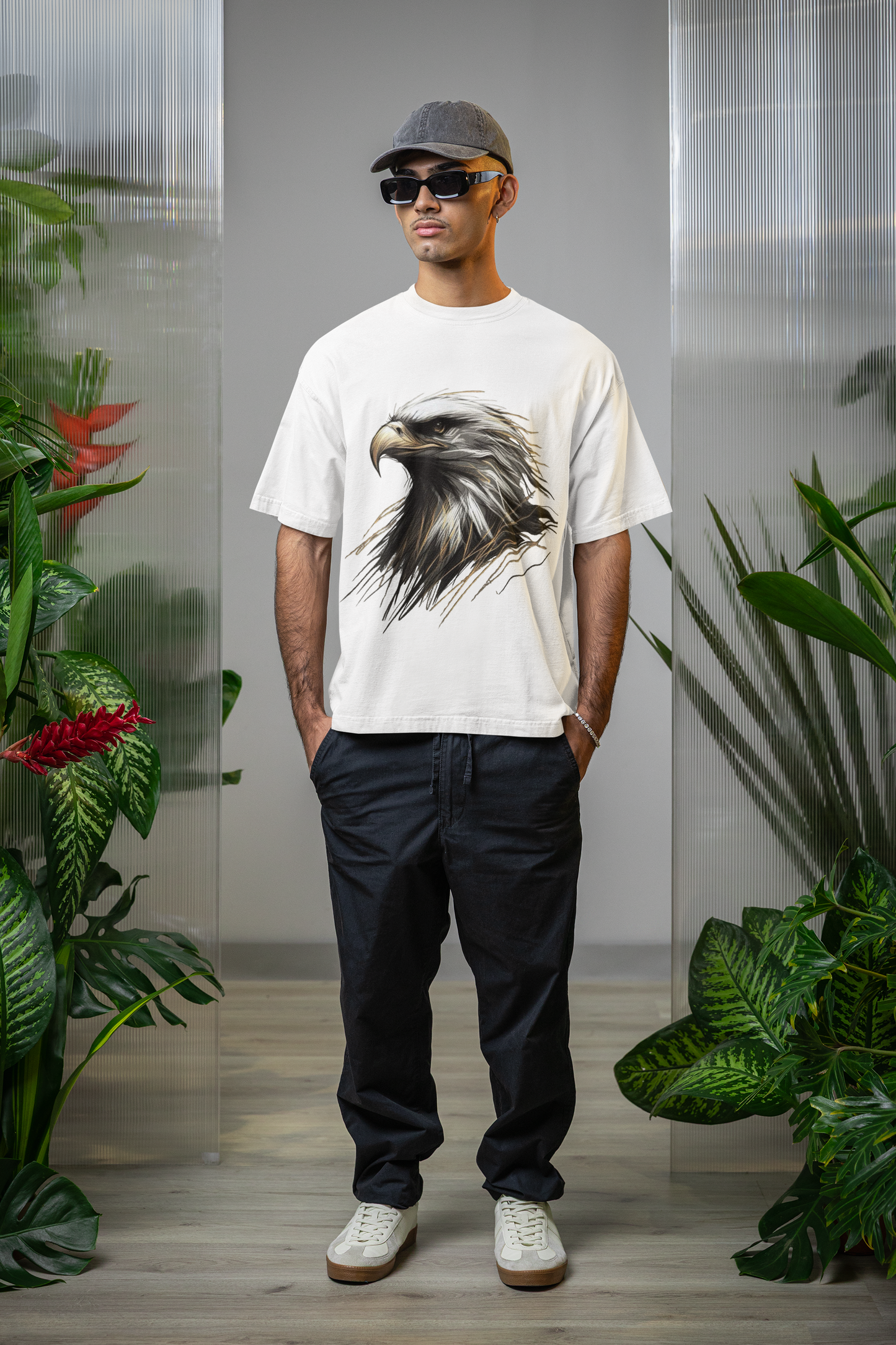 Eagle Oversized Tee White