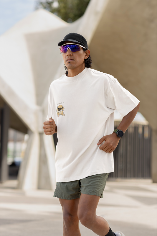 Dog Oversized Tee White