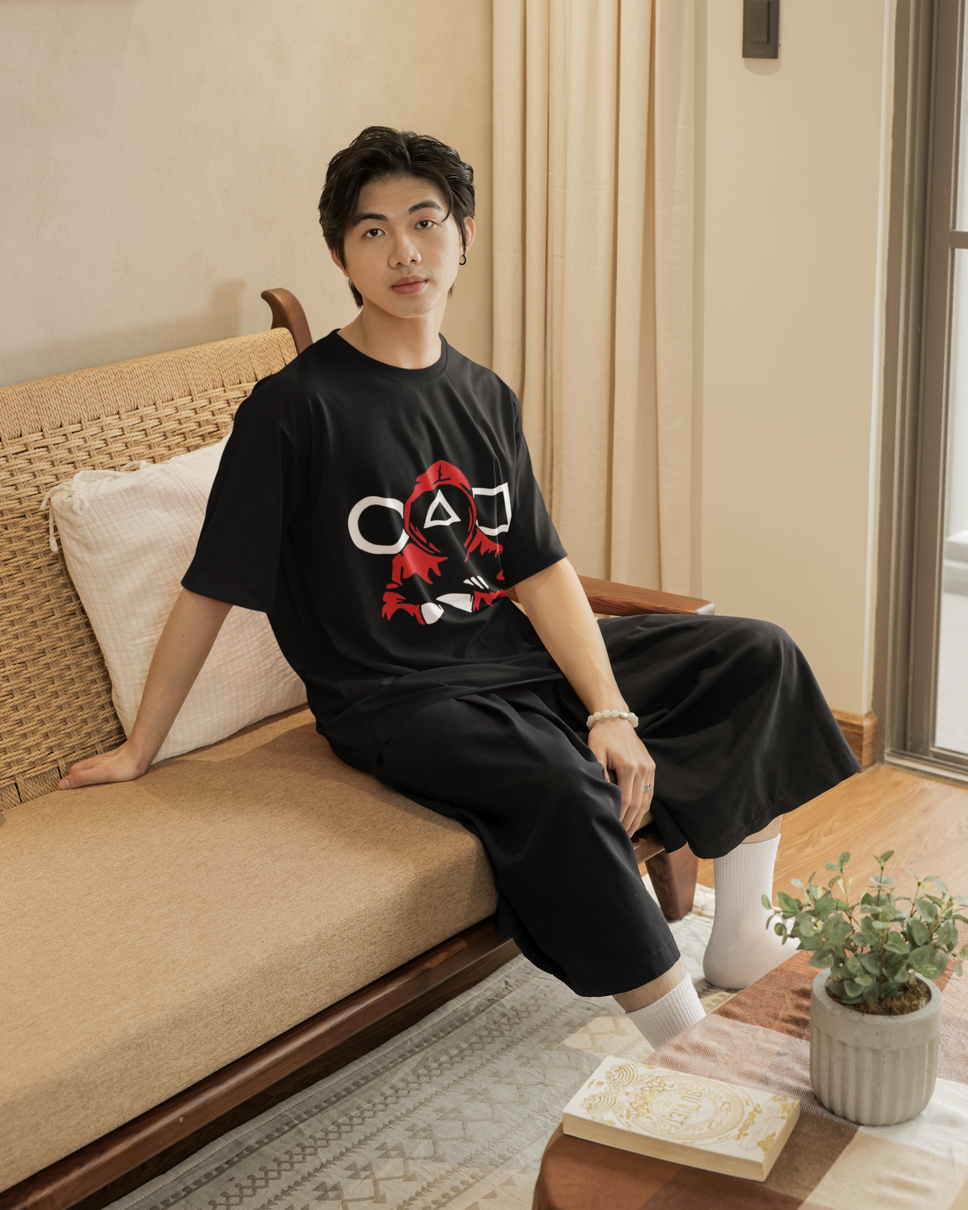 Squid Game Oversized Classic T-Shirt Black